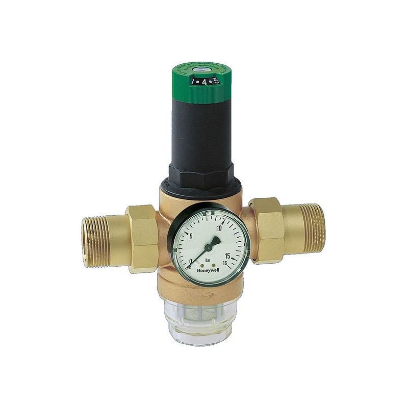 Honeywell Druckminderer - 6/4" mit Manometer Honeywell Druckminderer - 6/4" mit Manometer